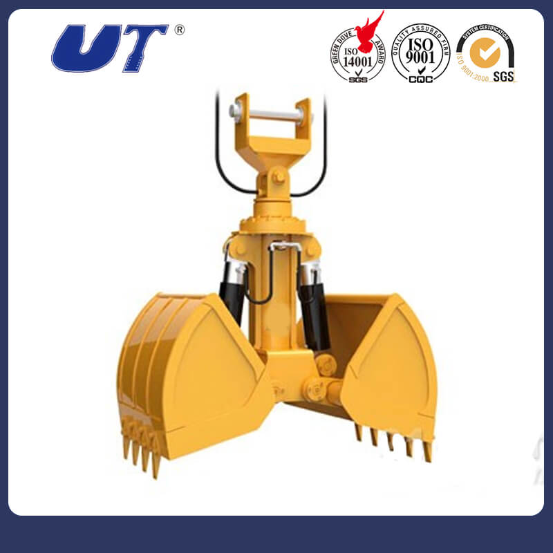 Q345b Mini Excavator Attachments Hydraulic Power Thumb Bucket